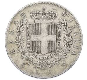 5 лир 1875 года M Италия — Фото №2