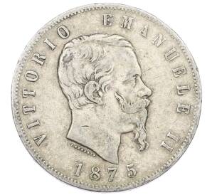 5 лир 1875 года M Италия — Фото №1