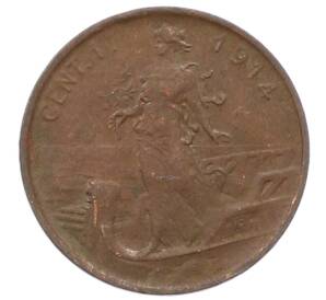 1 чентезимо 1914 года Италия