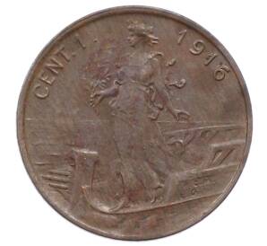 1 чентезимо 1916 года Италия