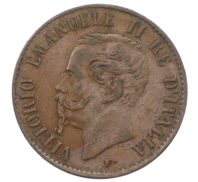 Монета 1 чентезимо 1867 года M Италия (Артикул: M2-91550) — Фото №2