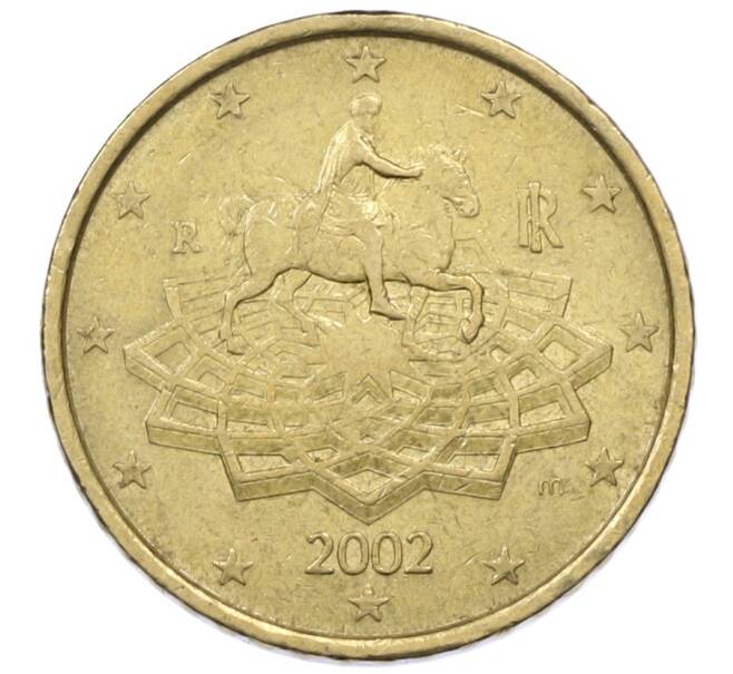 Монета 50 евроцентов 2002 года Италия (Артикул: T11-30765) — Фото №1
