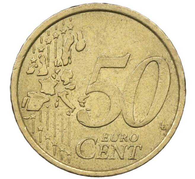 Монета 50 евроцентов 2002 года Италия (Артикул: T11-30765) — Фото №2
