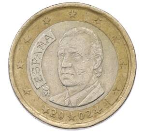 1 евро 2002 года Испания — Фото №1