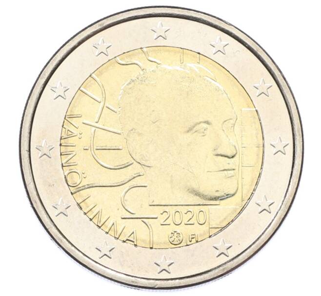 Монета 2 евро 2020 года Финляндия «100 лет со дня рождения Вяйнё Линна» (Артикул: T11-30637) — Фото №1