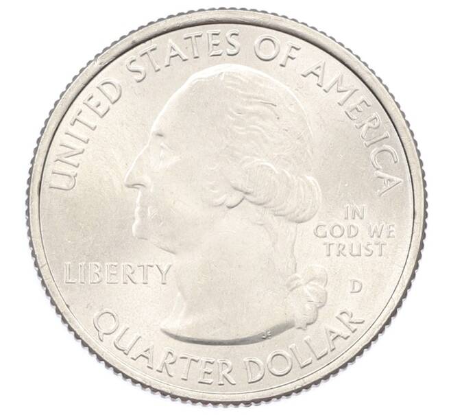 Монета 1/4 доллара (25 центов) 2013 года D США «Национальные парки — №20 Национальный мемориал Маунт-Рашмор» (Артикул: T11-30872) — Фото №2