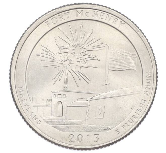 Монета 1/4 доллара (25 центов) 2013 года P США «Национальные парки — №19 Форт Мак-Генри» (Артикул: T11-30873) — Фото №1