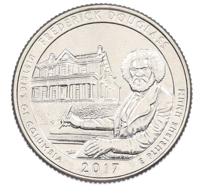 Монета 1/4 доллара (25 центов) 2017 года D США «Национальные парки — №37 Национальное историческое место Фредерика Дугласа» (Артикул: T11-30892) — Фото №1