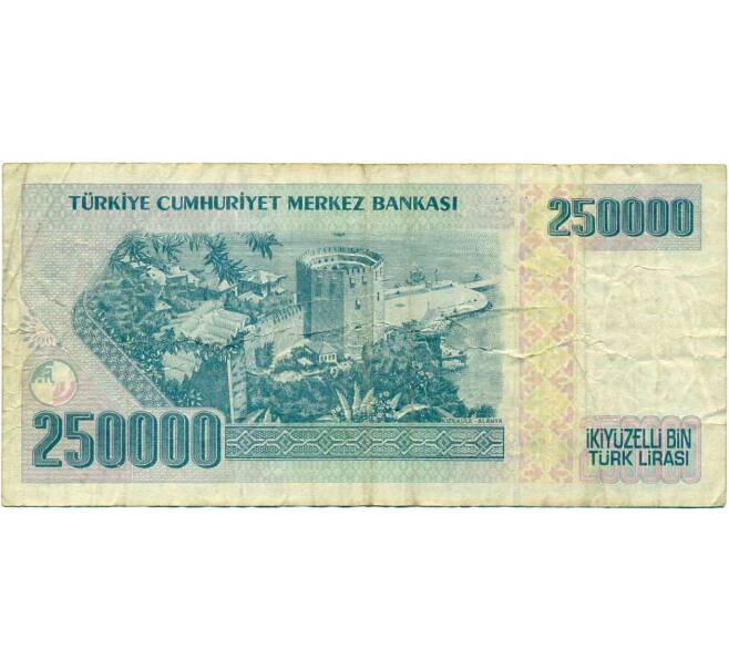 Банкнота 250000 лир 1998 года Турция (Артикул: T11-31014) — Фото №2