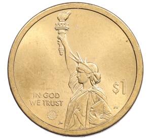 1 доллар 2019 года (P) США «Американские инновации — Лампа накаливания» — Фото №2