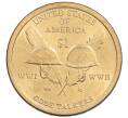 Монета 1 доллар 2016 года (D) США «Коренные американцы (Сакагавея) — Радисты-шифровальщики Первой и Второй мировых войн» (Артикул: T11-31069) — Фото №1