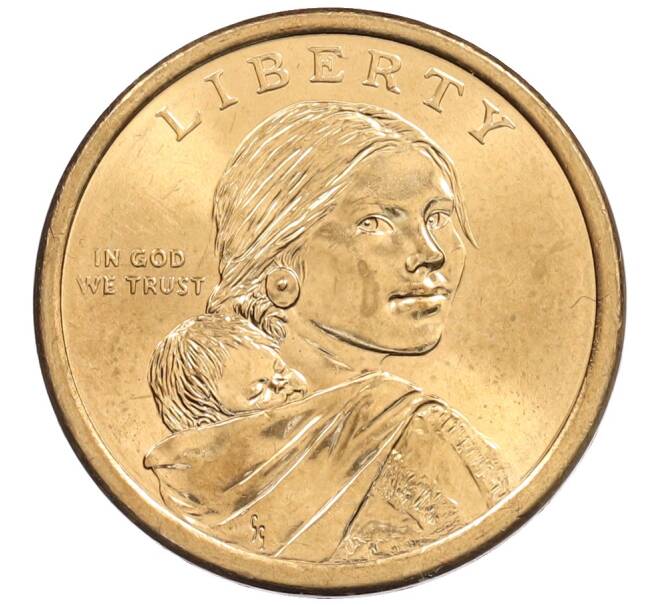 Монета 1 доллар 2011 года (D) США «Коренные американцы (Сакагавея) — Договор с индейцами племени Вампаноаги (Трубка мира)» (Артикул: T11-31072) — Фото №2