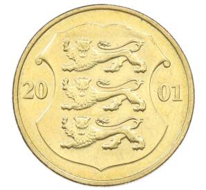 1 крона 2001 года Эстония — Фото №1