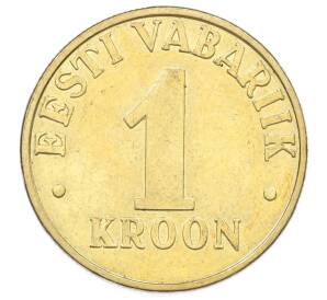 1 крона 2001 года Эстония — Фото №2