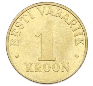 1 крона 2001 года Эстония — Фото №2