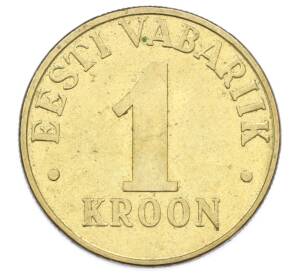 1 крона 2001 года Эстония — Фото №2