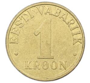 1 крона 2001 года Эстония — Фото №2