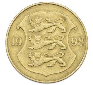 1 крона 1998 года Эстония — Фото №1