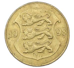 1 крона 1998 года Эстония — Фото №1