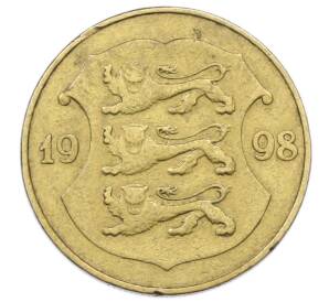 1 крона 1998 года Эстония — Фото №1