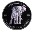 Монета 5000 франков 2019 года Чад — Мандала (Слон республики Чад) (Артикул M2-33650)