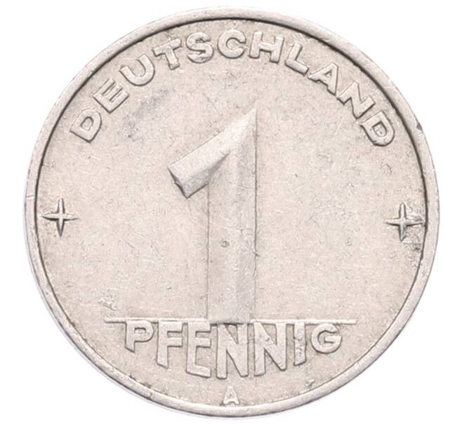 Монета 1 пфенниг 1952 года A Восточная Германия (ГДР) (Артикул: K12-73825) — Фото №1