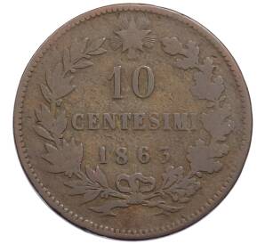 10 чентезимо 1863 года Италия — Фото №1