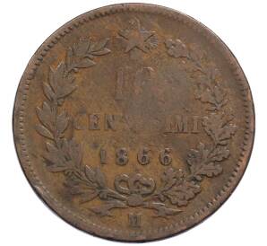 10 чентезимо 1866 года M Италия — Фото №1