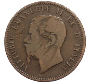 10 чентезимо 1866 года N Италия — Фото №2