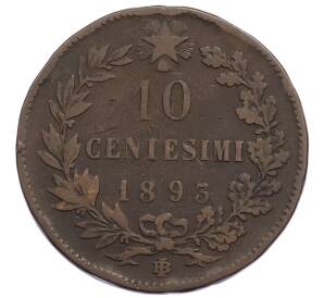 10 чентезимо 1893 года BI Италия — Фото №1