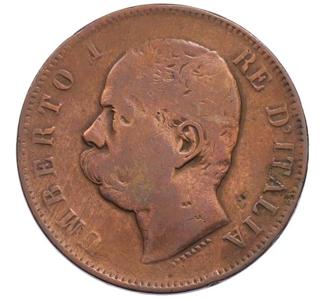 Монета 10 чентезимо 1893 года R Италия (Артикул: K12-73864) — Фото №2