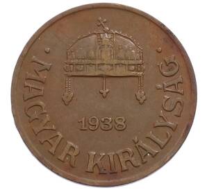 1 филлер 1938 года Венгрия — Фото №1