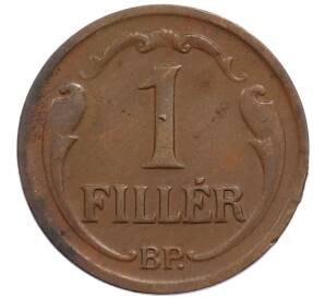 1 филлер 1938 года Венгрия — Фото №2