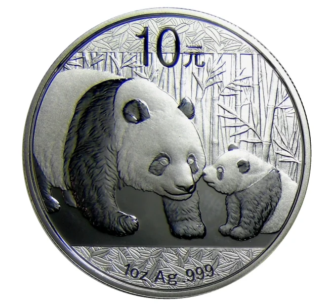 Монета 10 юаней 2011 года Китай — Панда (Артикул M2-33660)