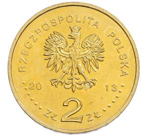 2 злотых 2013 года Польша «100 лет Польскому театру в Варшаве» — Фото №2