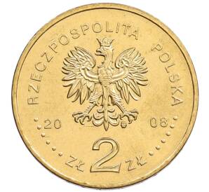 2 злотых 2008 года Польша «40 лет политическому кризису в Польше 1968 года» — Фото №2