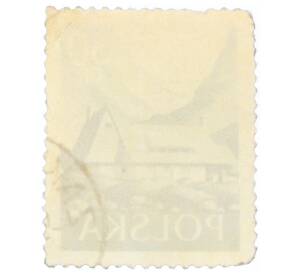 Почтовая марка 30 грошей 1956 года Польша «Горная хижина в долине Пяти озер»