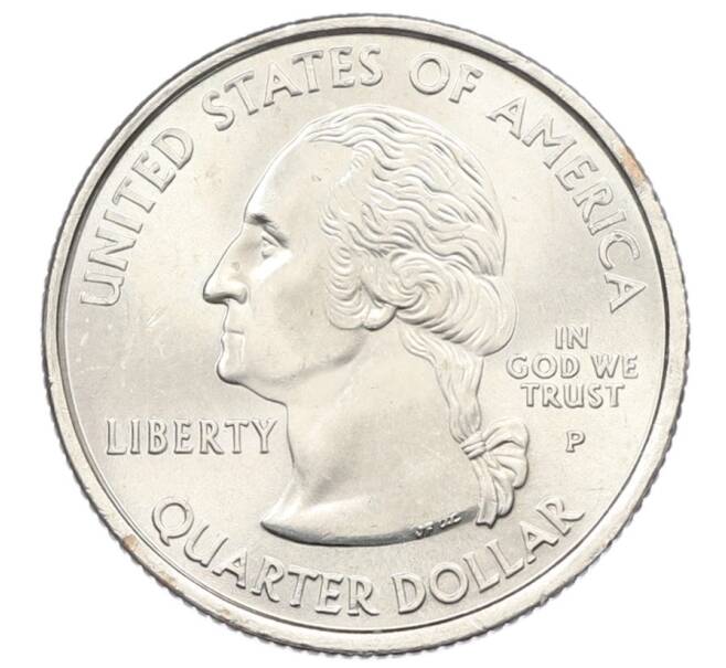 Монета 1/4 доллара (25 центов) 2000 года P США «Штаты и территории — Мэриленд» (Артикул: T11-31282) — Фото №2