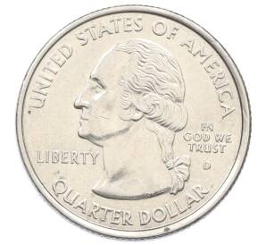 1/4 доллара (25 центов) 2001 года D США «Штаты и территории — Вермонт» — Фото №2