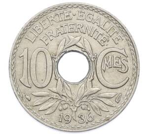 10 сантимов 1936 года Франция — Фото №1