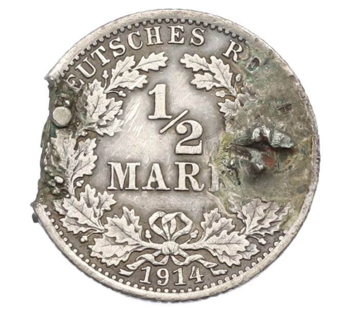Монета 1/2 марки 1914 года A Германия (Артикул: T11-31412) — Фото №1