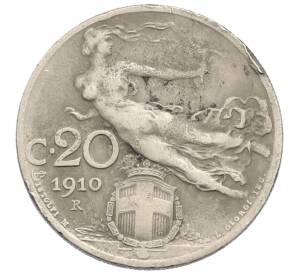 20 чентезимо 1910 года Италия — Фото №1