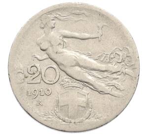 20 чентезимо 1910 года Италия — Фото №1