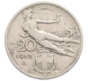 20 чентезимо 1912 года Италия — Фото №1