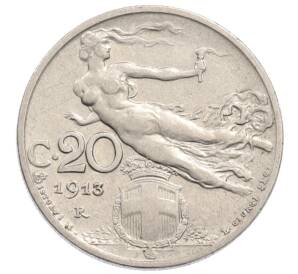 20 чентезимо 1913 года Италия — Фото №1
