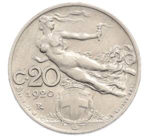 20 чентезимо 1920 года Италия — Фото №1