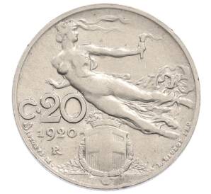 20 чентезимо 1920 года Италия — Фото №1