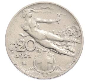 20 чентезимо 1921 года Италия — Фото №1