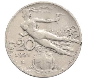 20 чентезимо 1921 года Италия — Фото №1