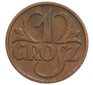 1 грош 1939 года Польша — Фото №2